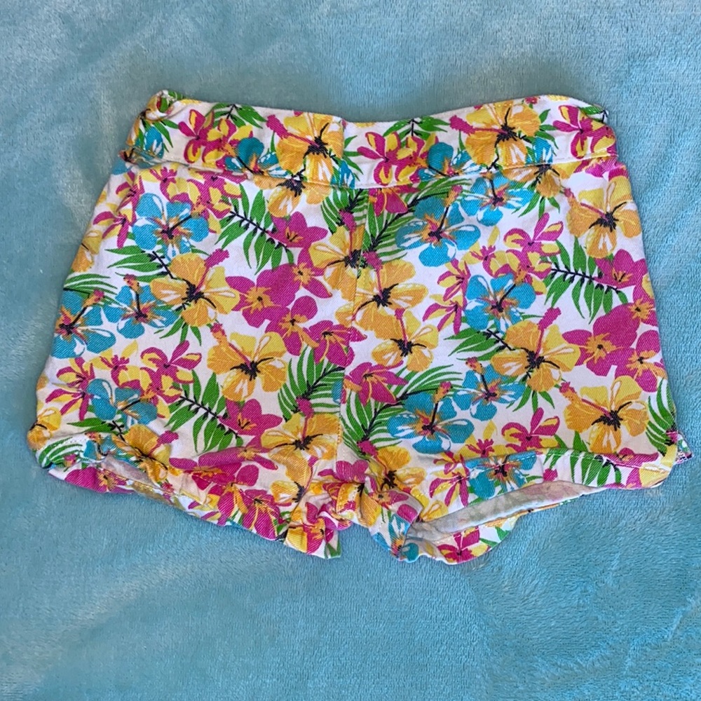 Kids headquarters, tropical print shorts